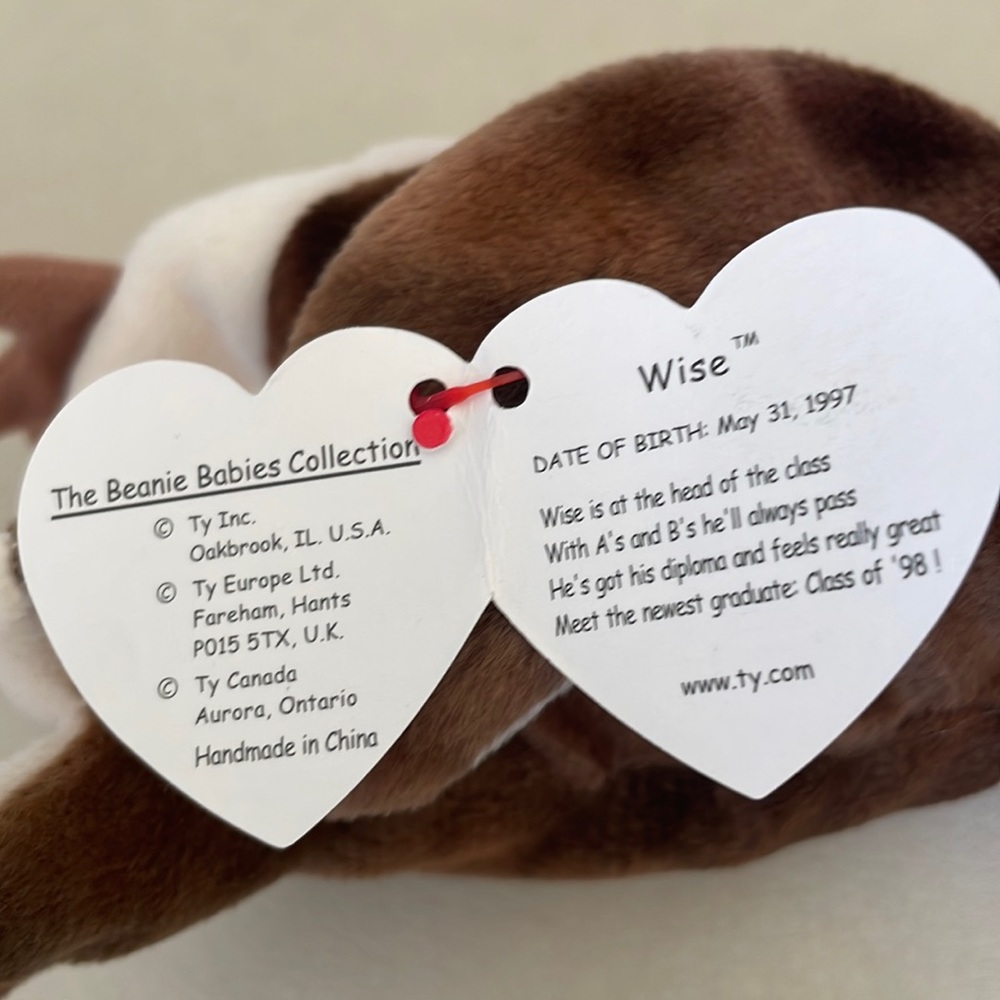 TY Beanie Baby Wise the Owl class of 98 - Picture 3 of 9